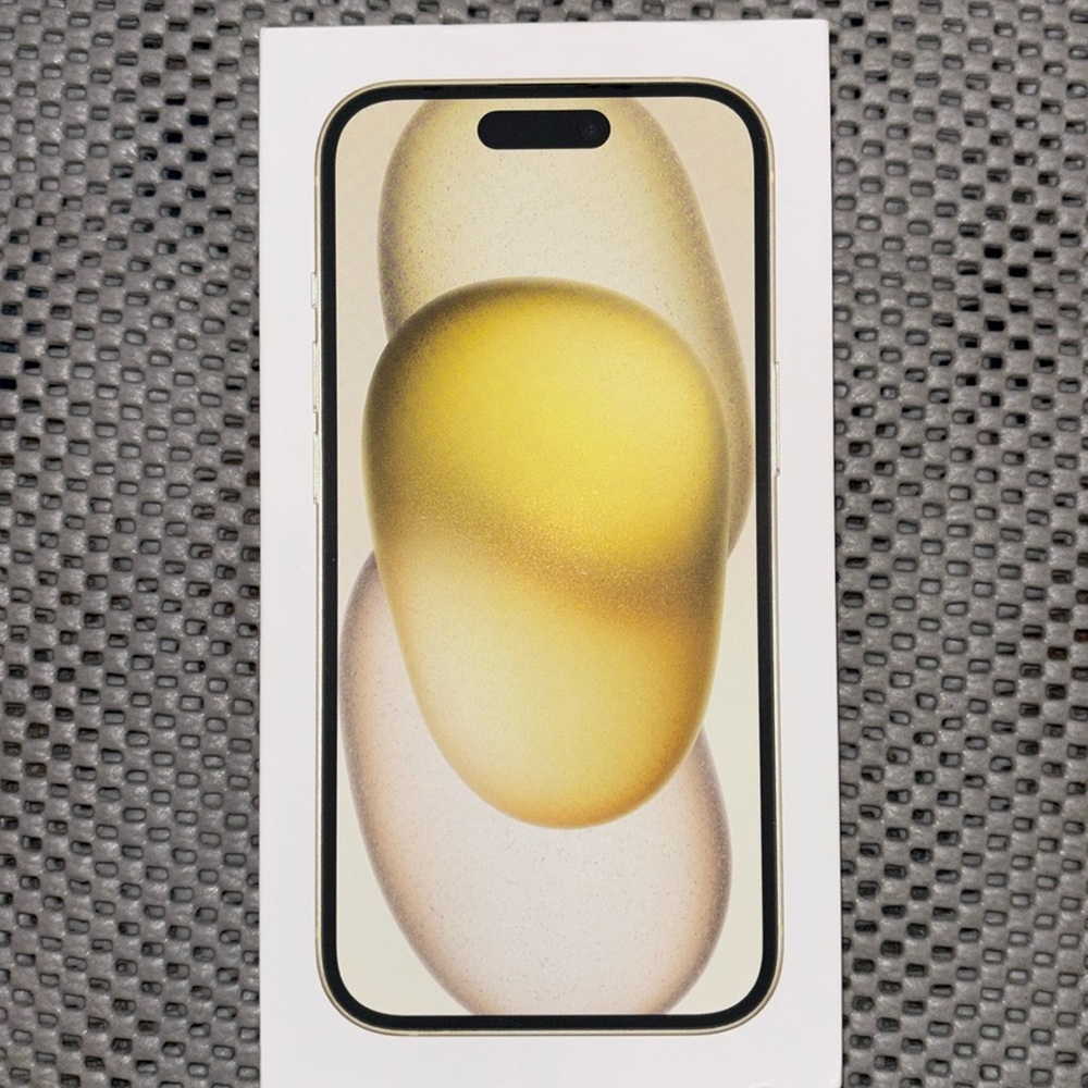 Apple iPhone 15 Yellow 128 GB Box Only  Empty